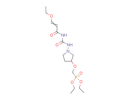 diethyl <<1-(3-ethoxyacryloyl)ureido>pyrrolidin-3-yloxy>methylphosphonate