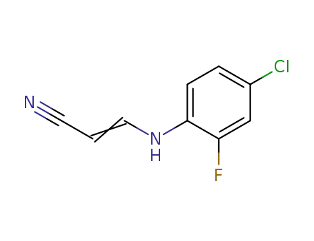 β-(4-chloro-2-fluorophenyl)aminoacrylonitrile