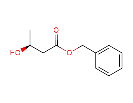 Molecular Structure of 127604-17-5 (Butanoic acid, 3-hydroxy-, phenylmethyl ester, (3S)-)