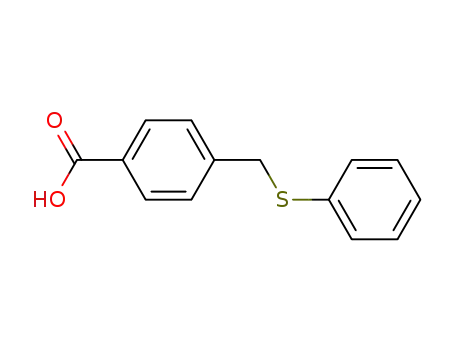 Molecular Structure of 88382-49-4 (4-[(PHENYLTHIO)METHYL]BENZOIC ACID)