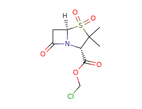 Chloromethyl (2S-cis)-3,3-dimethyl-7-oxo-4-thia-1-azabicyclo(3.2.0)heptane-2-carboxylate 4,4-dioxide