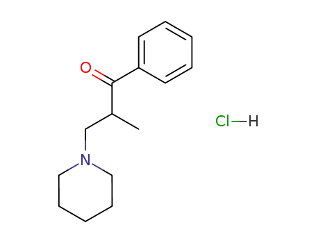 Molecular Structure of 6281-80-7 (2-methyl-1-phenyl-3-(piperidin-1-yl)propan-1-one)