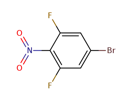 Molecular Structure of 147808-42-2 (Benzene,5-bromo-1,3-difluoro-2-nitro-)