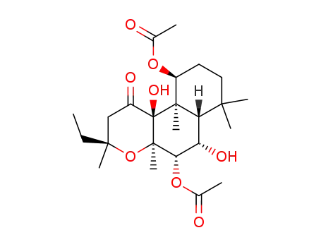Acetic acid (3S,4aR,5S,6S,6aS,10S,10aR,10bS)-5-acetoxy-3-ethyl-6,10b-dihydroxy-3,4a,7,7,10a-pentamethyl-1-oxo-dodecahydro-benzo[f]chromen-10-yl ester