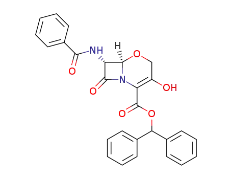 (6R,7R)-7-Benzoylamino-3-hydroxy-8-oxo-5-oxa-1-aza-bicyclo[4.2.0]oct-2-ene-2-carboxylic acid benzhydryl ester
