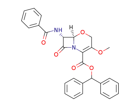 (6R,7R)-7-Benzoylamino-3-methoxy-8-oxo-5-oxa-1-aza-bicyclo[4.2.0]oct-2-ene-2-carboxylic acid benzhydryl ester