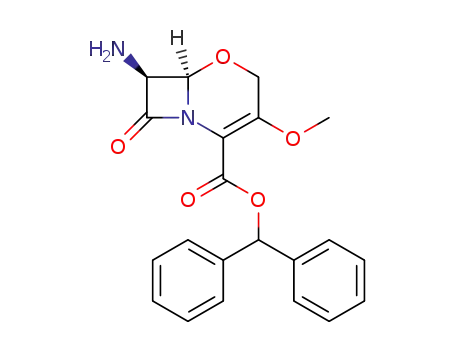(6R,7S)-7-Amino-3-methoxy-8-oxo-5-oxa-1-aza-bicyclo[4.2.0]oct-2-ene-2-carboxylic acid benzhydryl ester