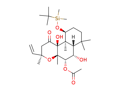 7β-acetoxy-1α-<(tert-butyldimethylsilyl)oxy>-6β,9α-dihydroxy-8,13-epoxylabd-14-en-11-one