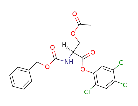Nα-Benzyloxycarbonyl-O-acetyl-L-serin-2,4,5-trichlorphenylester