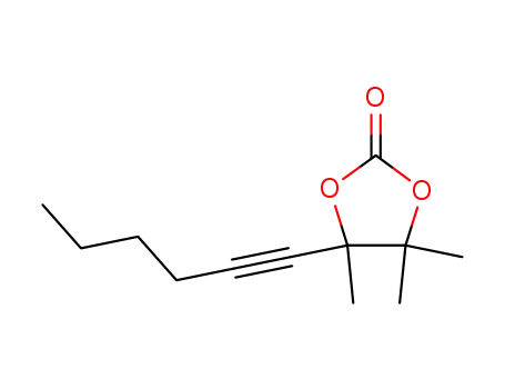 4-Hex-1-ynyl-4,5,5-trimethyl-[1,3]dioxolan-2-one