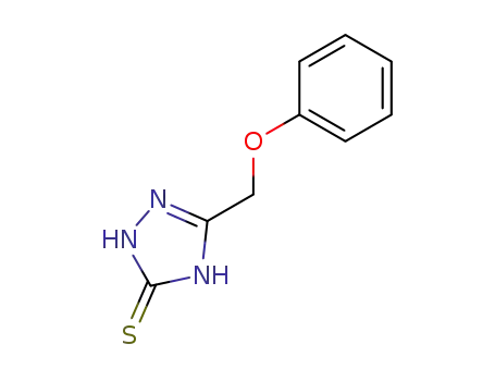 Molecular Structure of 78171-88-7 (3H-1,2,4-Triazole-3-thione, 1,2-dihydro-5-(phenoxymethyl)-)