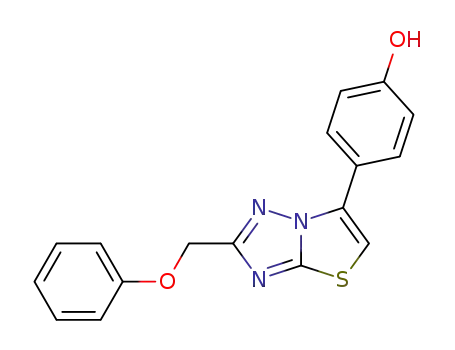 4-(2-Phenoxymethyl-thiazolo[3,2-b][1,2,4]triazol-6-yl)-phenol