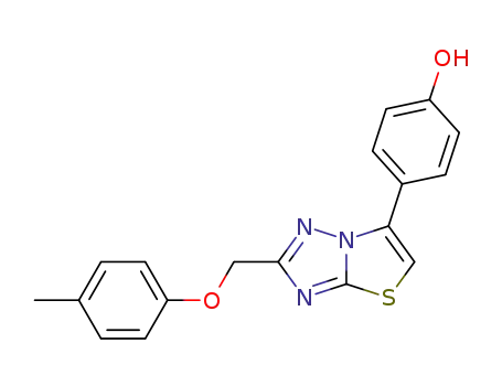 4-(2-p-Tolyloxymethyl-thiazolo[3,2-b][1,2,4]triazol-6-yl)-phenol