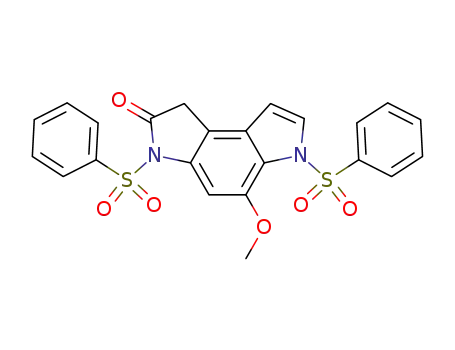 3,6-Bis-benzenesulfonyl-5-methoxy-3,6-dihydro-1H-pyrrolo[3,2-e]indol-2-one