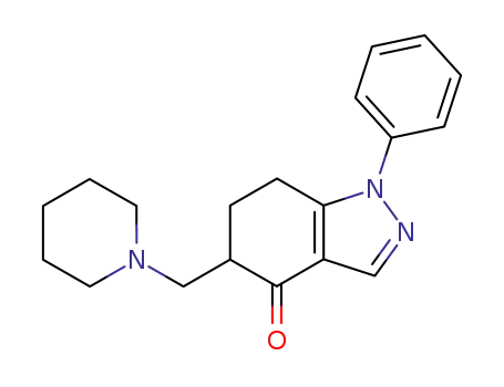 1-Phenyl-5-piperidin-1-ylmethyl-1,5,6,7-tetrahydro-indazol-4-one
