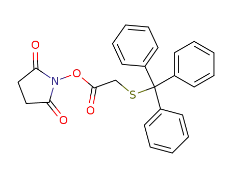 Molecular Structure of 91425-31-9 (2,5-Pyrrolidinedione, 1-[[[(triphenylmethyl)thio]acetyl]oxy]-)