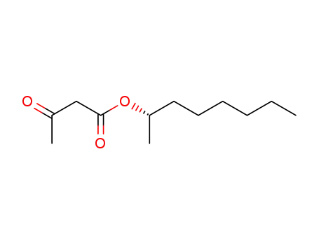 Molecular Structure of 143913-51-3 (Butanoic acid, 3-oxo-, 1-methylheptyl ester, (S)-)