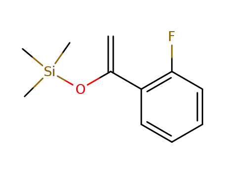 Molecular Structure of 179242-97-8 (Silane, [[1-(2-fluorophenyl)ethenyl]oxy]trimethyl-)