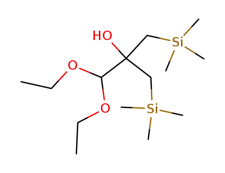 1,1-Diethoxy-3-trimethylsilanyl-2-trimethylsilanylmethyl-propan-2-ol
