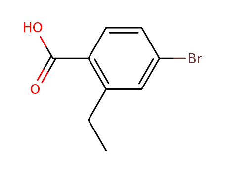 Molecular Structure of 644984-78-1 (Benzoic acid, 4-bromo-2-ethyl- (9CI))