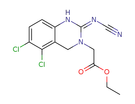 ethyl (2-cyanoimino-5,6-dichloro-1,2,3,4-tetrahydroquinazolin-3-yl)-acetate