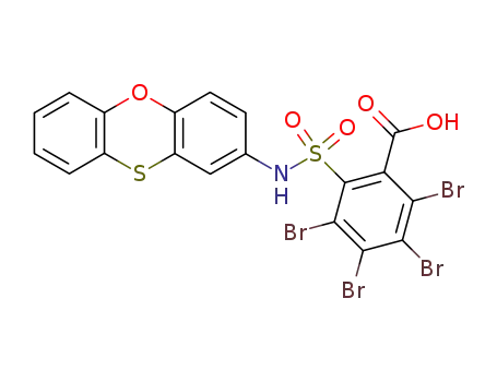 2,3,4,5-Tetrabromo-6-(phenoxathiin-2-ylsulfamoyl)-benzoic acid