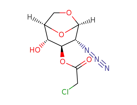 1,6-anhydro-2-azido-3-O-chloroacetyl-2-deoxy-β-D-glucopyranose