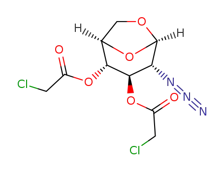 1,6-anhydro-2-azido-3,4-di-O-chloroacetyl-2-deoxy-β-D-glucopyranose
