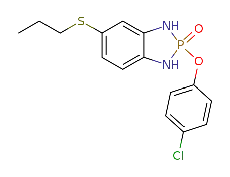 2-(4-chloro-phenoxy)-5-propylsulfanyl-1,3-dihydro-benzo[1,3,2]diazaphosphole 2-oxide