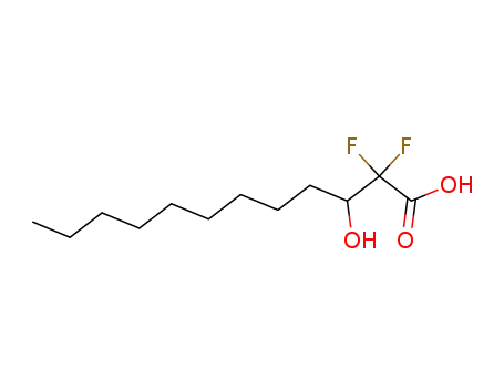 Molecular Structure of 821801-03-0 (Dodecanoic acid, 2,2-difluoro-3-hydroxy-)