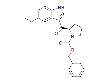 2-(5-ethyl-1H-indole-3-carbonyl)-pyrrolidine-1-carboxylic acid benzyl ester