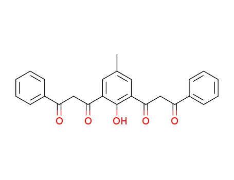 Molecular Structure of 377736-65-7 (1,3-Propanedione,
1,1'-(2-hydroxy-5-methyl-1,3-phenylene)bis[3-phenyl-)