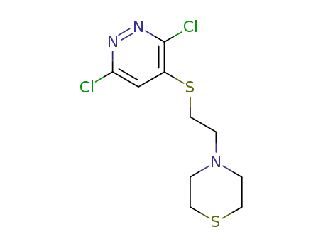 3,6-dichloro-4-[2-(4-thiomorpholino)ethanesulfanyl]pyridazine