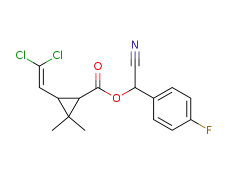 α-cyano-4-fluorobenzyl 3-(2,2-dichlorovinyl)-2,2-dimethylcyclopropanecarboxylate