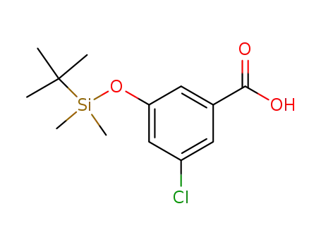 Molecular Structure of 245116-08-9 (Benzoic acid, 3-chloro-5-[[(1,1-dimethylethyl)dimethylsilyl]oxy]-)