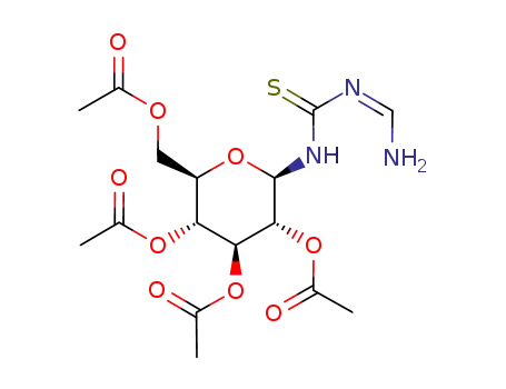 N-(2,3,4,6-tetra-O-acetyl-β-D-glucopyranosyl)-N'-formamidinothiocarboxamides