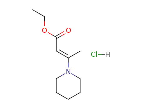 (E)-3-Piperidin-1-yl-but-2-enoic acid ethyl ester; hydrochloride