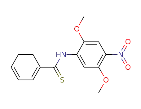 Molecular Structure of 262436-38-4 (Benzenecarbothioamide, N-(2,5-dimethoxy-4-nitrophenyl)-)