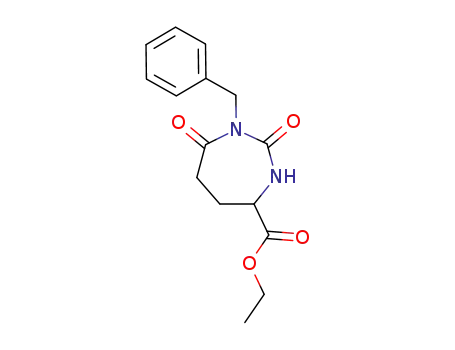 1-benzyl-2,7-dioxo-[1,3]diazepane-4-carboxylic acid ethyl ester