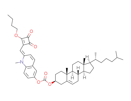 carbonic acid 2-(2-butoxy-3,4-dioxo-cyclobut-1-enylmethylene)-1-methyl-1,2-dihydro-quinolin-6-yl ester 17-(1,5-dimethyl-hexyl)-10,13-dimethyl-2,3,4,7,8,9,10,11,12,13,14,15,16,17-tetradecahydro-1H-cyclopenta[a]phenanthren-3-yl ester