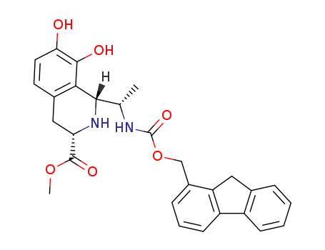 (1R,3S)-1-[(S)-1-(9H-Fluoren-1-ylmethoxycarbonylamino)-ethyl]-7,8-dihydroxy-1,2,3,4-tetrahydro-isoquinoline-3-carboxylic acid methyl ester