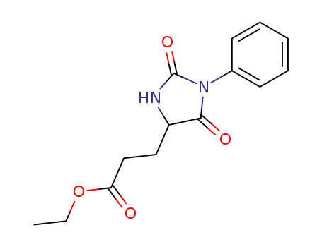 ethyl 3-(2,5-dioxo-1-phenyl-imidazolidin-4-yl)propanoate