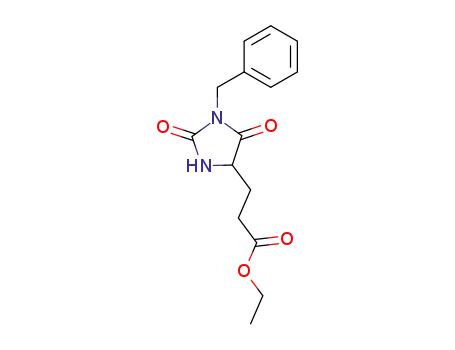 ethyl 3-(1-benzyl-2,5-dioxo-imidazolidin-4-yl)propanoate