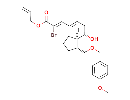 (S,2Z,4E)-allyl 2-bromo-7-hydroxy-7-{(1R,2R)-2-[(4-methoxybenzyloxy)methyl]cyclopentyl}hepta-2,4-dienoate