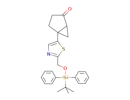 Molecular Structure of 877121-52-3 (Bicyclo[3.1.0]hexan-2-one,
5-[2-[[[(1,1-dimethylethyl)diphenylsilyl]oxy]methyl]-5-thiazolyl]-)