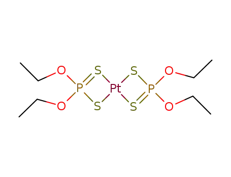 Molecular Structure of 37583-01-0 (Platinum(II), bis(O,O-diethyldithiophosphate))