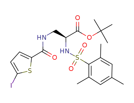 (S)-3-[(5-Iodo-thiophene-2-carbonyl)-amino]-2-(2,4,6-trimethyl-benzenesulfonylamino)-propionic acid tert-butyl ester