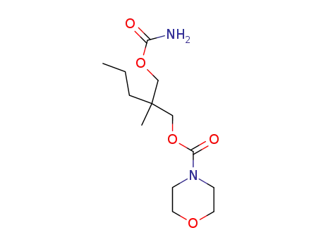 Molecular Structure of 25642-81-3 (4-Morpholinecarboxylic acid 2-(carbamoyloxymethyl)-2-methylpentyl ester)