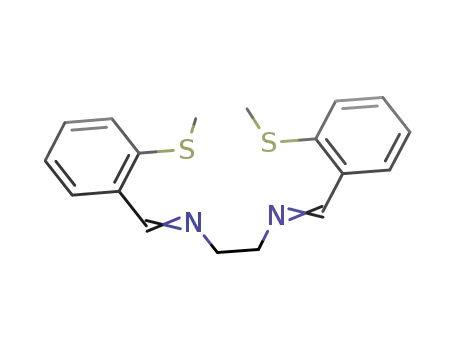 Molecular Structure of 90148-99-5 (1,2-Ethanediamine, N,N'-bis[[2-(methylthio)phenyl]methylene]-)
