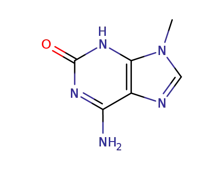 Molecular Structure of 54746-36-0 (2H-Purin-2-one, 6-amino-1,9-dihydro-9-methyl-)